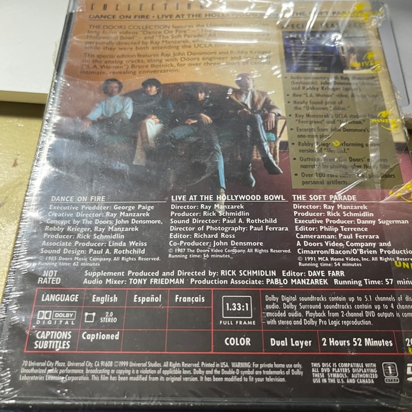 The Doors Collection DVD- 2 hours 52 minutes. The Collector's edition-new unopen - Picture 2 of 2